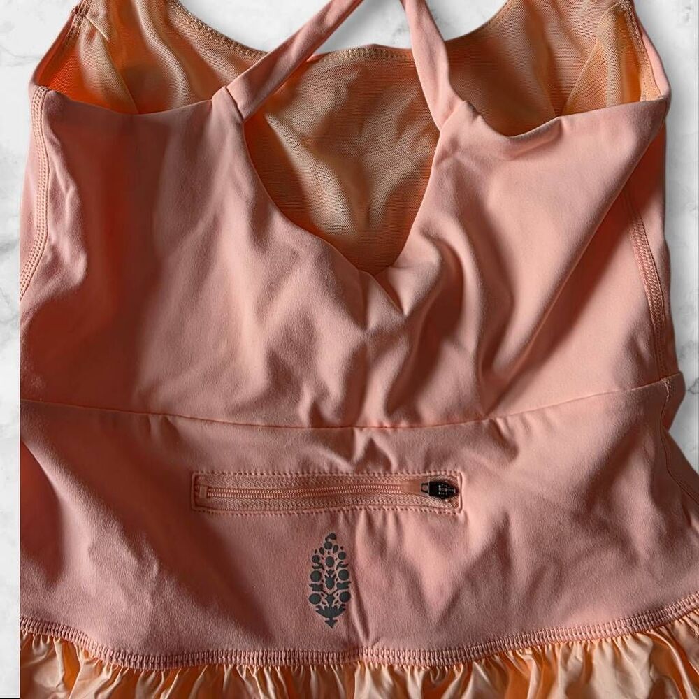 Free People Righteous Runsie Size Small Pink Peach - Picture 5 of 5